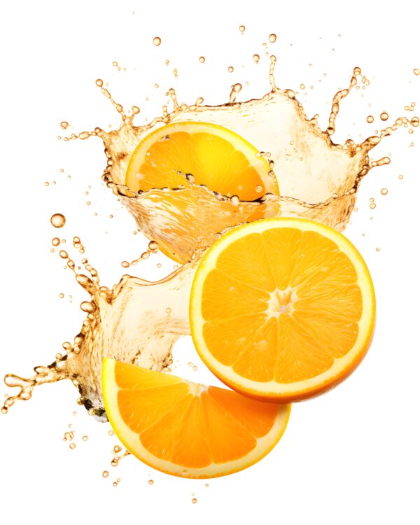 vecteezy ai generado que cae fresco naranja con chapoteo de agua alto 35237002 scaled