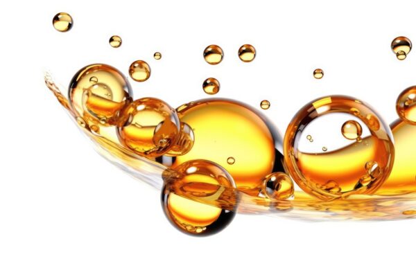 vecteezy golden yellow abstract oil bubbles or face serum isolated on 26694524 scaled