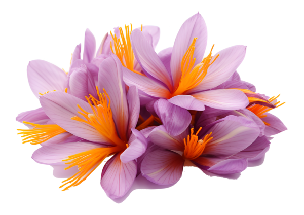 vecteezy ripe saffron flowers on a white background 36534080 1